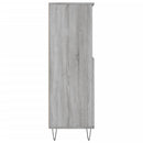 skab 60x36x110 cm konstrueret træ Grå sonoma-eg