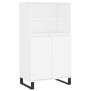 skab 60x36x110 cm konstrueret træ hvid
