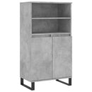 skab 60x36x110 cm konstrueret træ Betongrå
