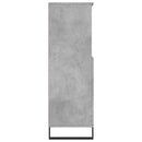skab 60x36x110 cm konstrueret træ Betongrå