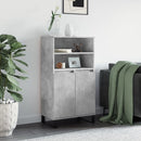 skab 60x36x110 cm konstrueret træ Betongrå