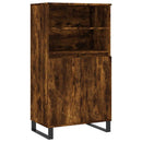 skab 60x36x110 cm konstrueret træ Røget egetræ