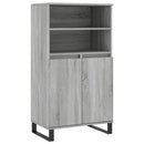 skab 60x36x110 cm konstrueret træ Grå sonoma-eg
