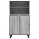 skab 60x36x110 cm konstrueret træ Grå sonoma-eg