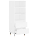 højskab 40x36x110 cm konstrueret træ hvid