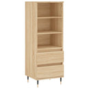 skab 40x36x110 cm konstrueret træ Sonoma-eg