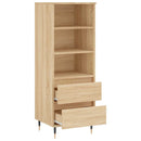 skab 40x36x110 cm konstrueret træ Sonoma-eg