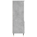 skab 40x36x110 cm konstrueret træ betongrå