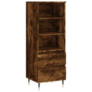 skab 40x36x110 cm konstrueret træ røget egetræ