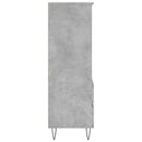 skab 40x36x110 cm konstrueret træ betongrå