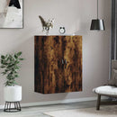 vægskab 69,5x34x90 cm konstrueret træ røget sonoma-eg