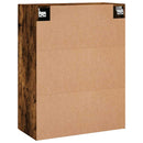 vægskab 69,5x34x90 cm konstrueret træ røget sonoma-eg