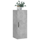 vægskab 34,5x34x90 cm konstrueret træ betongrå