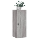 vægskab 34,5x34x90 cm konstrueret træ grå sonoma-eg