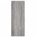 vægskab 34,5x34x90 cm konstrueret træ grå sonoma-eg