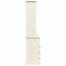 skænk VIGO 80x40x176 cm massivt fyrretræ hvid