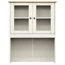 skænk VIGO 80x40x176 cm massivt fyrretræ hvid