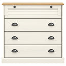 skænk VIGO 80x40x176 cm massivt fyrretræ hvid