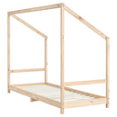 sengeramme til juniorseng 80x200 cm massivt fyrretræ