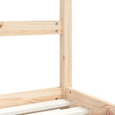 sengeramme til juniorseng 80x200 cm massivt fyrretræ