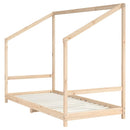 sengeramme til juniorseng 90x190 cm massivt fyrretræ
