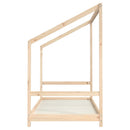 sengeramme til juniorseng 90x190 cm massivt fyrretræ