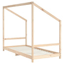 sengeramme til juniorseng 90x190 cm massivt fyrretræ