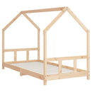 sengeramme til juniorseng 90x200 cm massivt fyrretræ