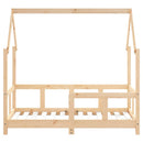 sengeramme til juniorseng 70x140 cm massivt fyrretræ