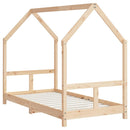 sengeramme til juniorseng 80x160 cm massivt fyrretræ