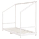 sengeramme til juniorseng 2x(80x200) cm massivt fyrretræ hvid