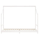sengeramme til juniorseng 2x(80x200) cm massivt fyrretræ hvid
