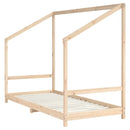 sengeramme til juniorseng 2x(90x200) cm massivt fyrretræ