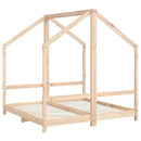 sengeramme til juniorseng 2x(70x140) cm massivt fyrretræ
