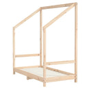 sengeramme til juniorseng 2x(70x140) cm massivt fyrretræ