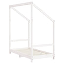 sengeramme til juniorseng 2x(70x140) cm massivt fyrretræ hvid