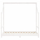 sengeramme til juniorseng 2x(80x160) cm massivt fyrretræ hvid