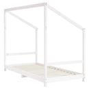 sengeramme til juniorseng 2x(90x190) cm massivt fyrretræ hvid