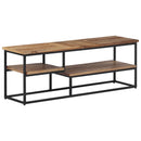 tv-bord 110x30x39 cm massivt genbrugsteak