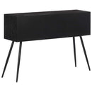 konsolbord med skuffer 116x30x76 cm massivt genbrugsteak