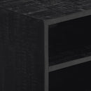 tv-bord 112x31x45 cm massivt genbrugsteak