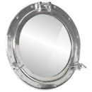 koøjespejl diam. 50 cm væghængt aluminium og glas
