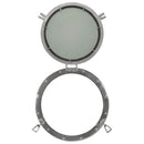 koøjespejl diam. 50 cm væghængt aluminium og glas