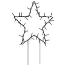 julestjerne med jordspyd 3 stk. 50 LED'er 29 cm