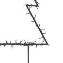 juledekoration med jordspyd juletræsfigur 115 LED'er 90 cm