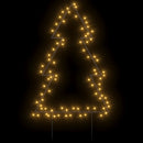 juledekoration med jordspyd juletræsfigur 80 LED'er 60 cm