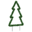 juledekoration med jordspyd juletræsfigur 115 LED'er 90 cm