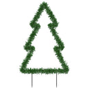 juledekoration med jordspyd juletræsfigur 115 LED'er 90 cm