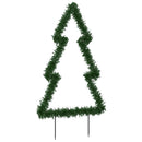 juledekoration med jordspyd juletræsfigur 115 LED'er 90 cm