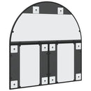 vægspejl 80x80 cm buet jern sort